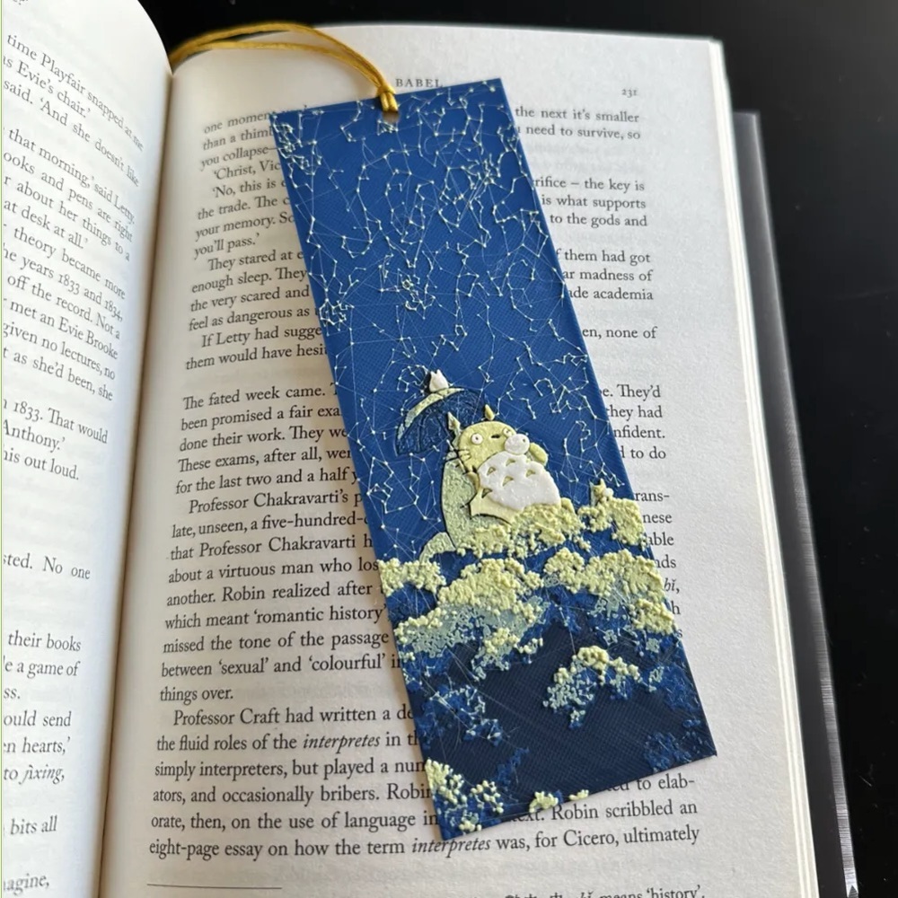 Custom Made Totoro Bookmark 3D printed